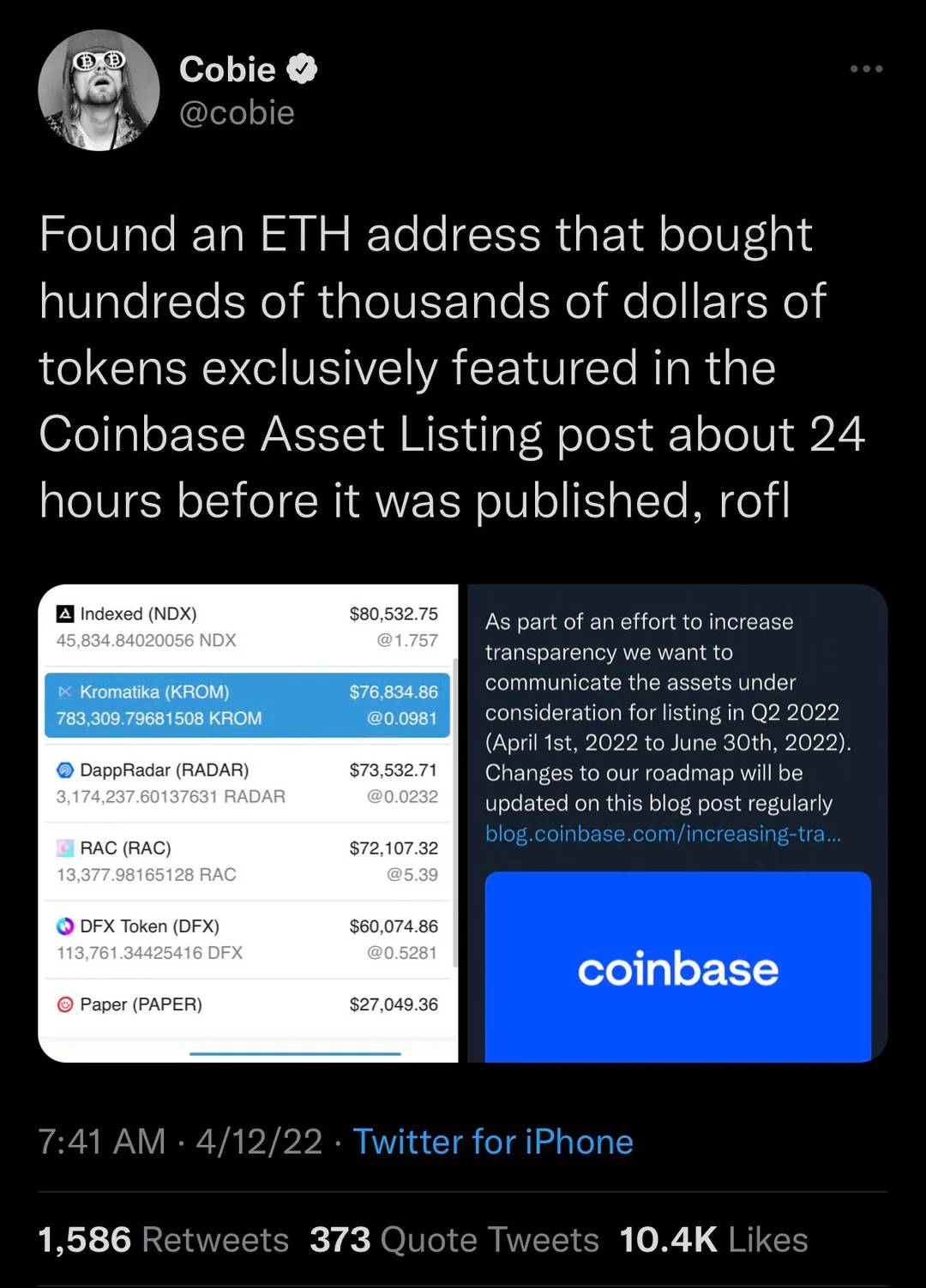 Coinbase收购Echo背后:Cobie从200美元入圈到名利双收的13年 Coinbase收购Echo背后:Cobie从200美元入圈到名利双收的13年