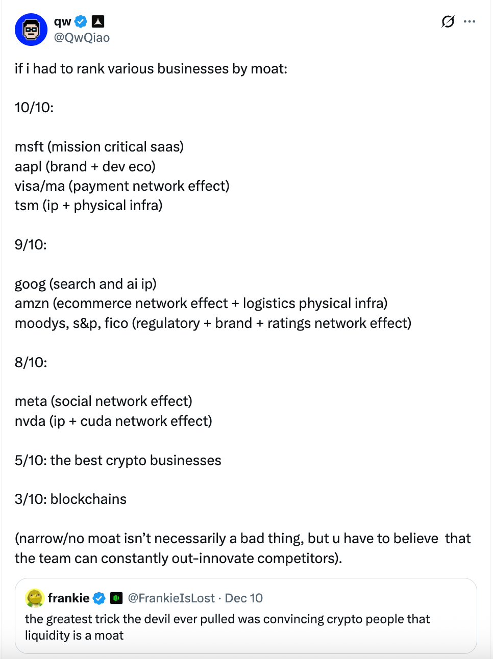 公链护城河仅3分? Alliance DAO创始人言论引爆加密圈论战 公链护城河仅3分? Alliance DAO创始人言论引爆加密圈论战