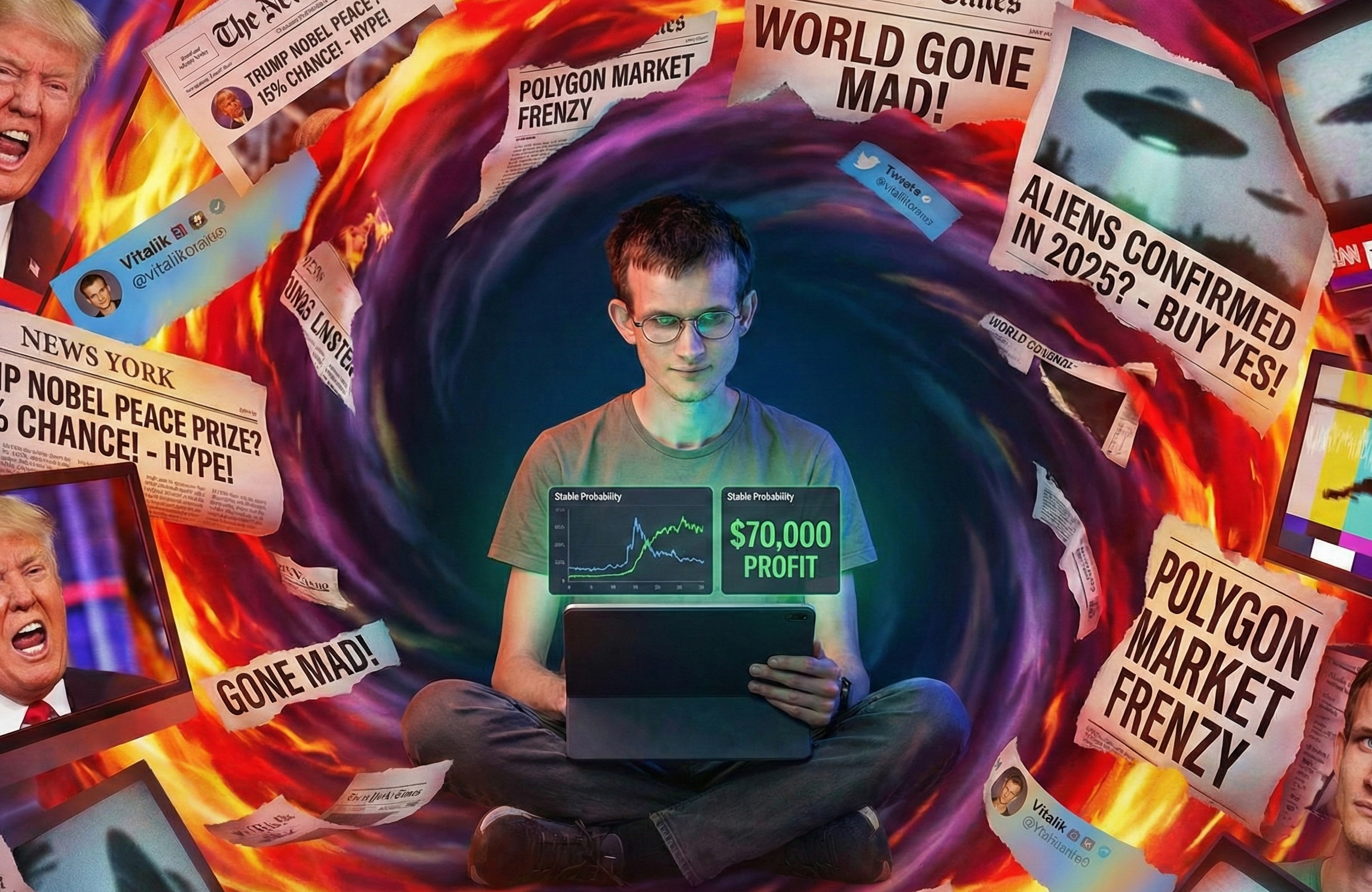 41 笔交易赚了 7 万美金，以太坊创始人如何玩预测市场