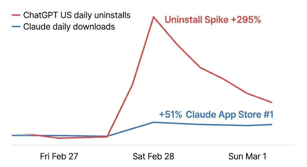 被封禁48小时后，Claude登上了App Store第一
